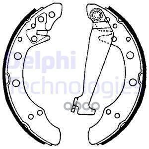 Колодки тормозные барабанные Delphi арт. LS1625