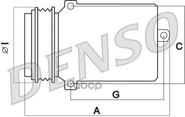 Компрессор кондиционера DENSO DCP17125 Denso арт. DCP17125