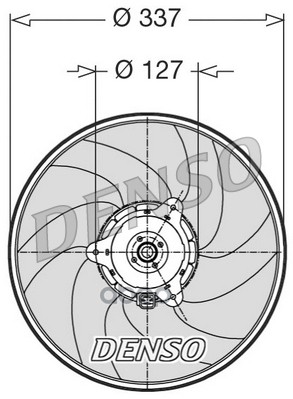 Вентилятор Радиатора Основного Peugeot 406 Denso Der21002 Denso арт. DER21002