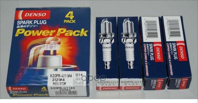Заменен На K20pru11 Свеча Зажигания (Комплект 4Шт, Цена За 1Шт) K20pru11#4 Denso арт. K20PRU11#4