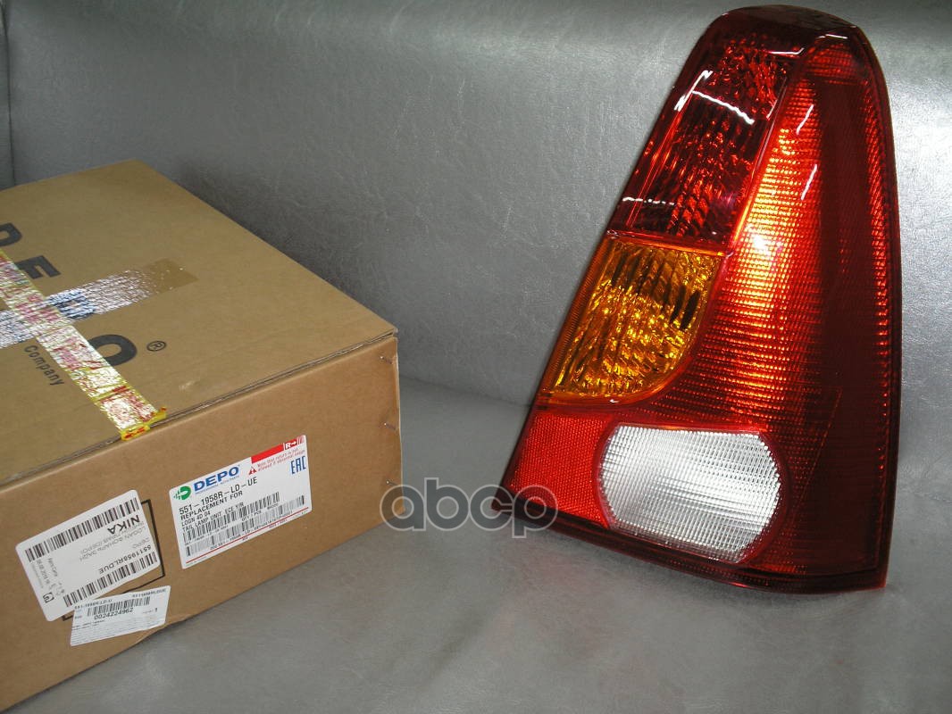Фонарь Задний Прав (Жёлто-Красный) Dacia: Logan 04- Depo арт. 551-1958R-LD-UE