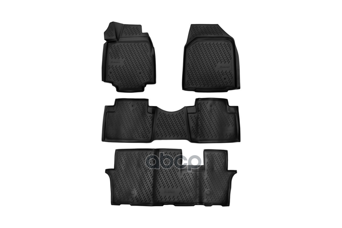 Коврики 3D в салон HONDA Pilot, 2012-2016, 4 шт. (полиуретан) / Хонда Пилот ELEMENT арт. CARHND00007