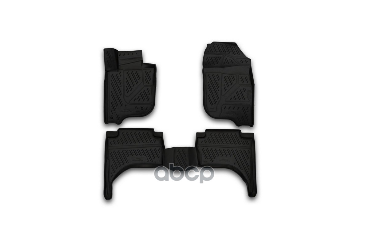 Коврики 3D в салон MITSUBISHI L200, 2015-, 4 шт. (полиуретан) / Митсубиси Л200 ELEMENT арт. CARMIT00001
