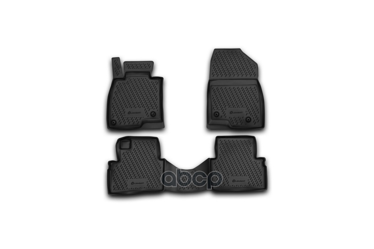 Коврики в салон для MAZDA 3 (III, III Рестайлинг), 2013-2019, 4 шт. (полиуретан) / Мазда ELEMENT арт. CARMZD00031