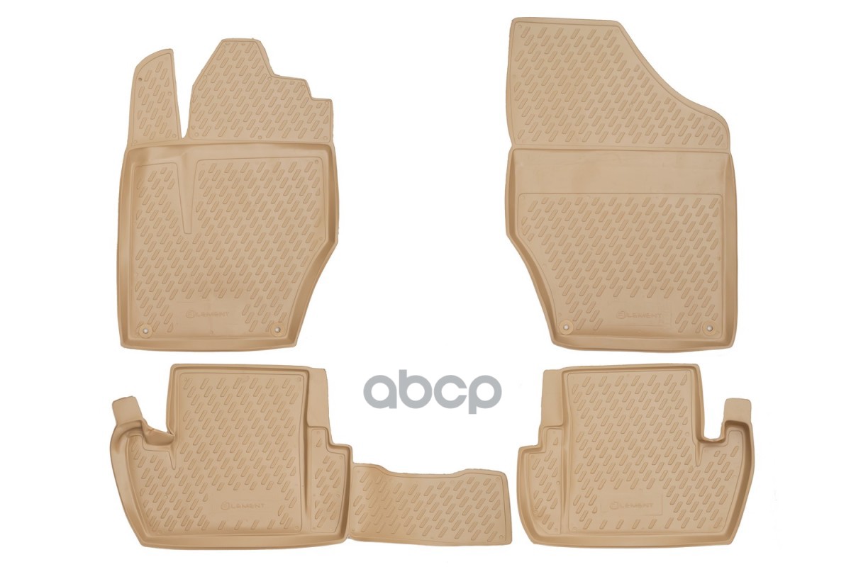 Коврики В Салон Peugeot 308 2007-2014, 4 Шт. (Полиуретан, Бежевые) / Пежо ELEMENT арт. CARPGT00001b