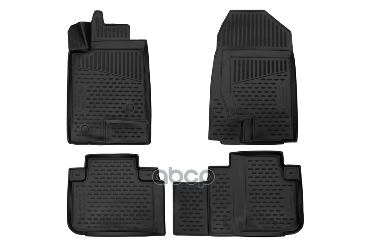 Коврики 3D в салон для HAVAL F7/F7x, 2019-2022 (I), 2022-2024 (Ir), внед. 4шт. (полиуретан) / Хавал Ф7, компл ELEMENT арт. EL...