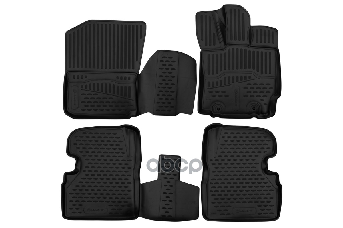 Коврики 3D в салон для TOYOTA Passo, 2010-2016 П.Р. хэтчбек, 4шт. (полиуретан) / Тойота Пассо ELEMENT арт. ELEMENT3D02394210