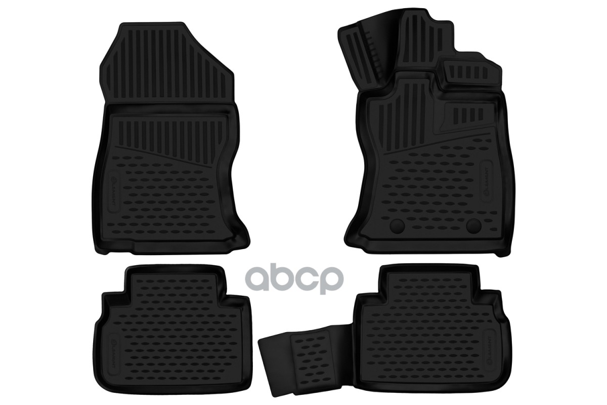 Коврики 3D в салон для SUBARU Forester, 2018- П.Р. внед., (ЮАР), 4шт. / Субару Форестер ELEMENT арт. ELEMENT3D02400210k