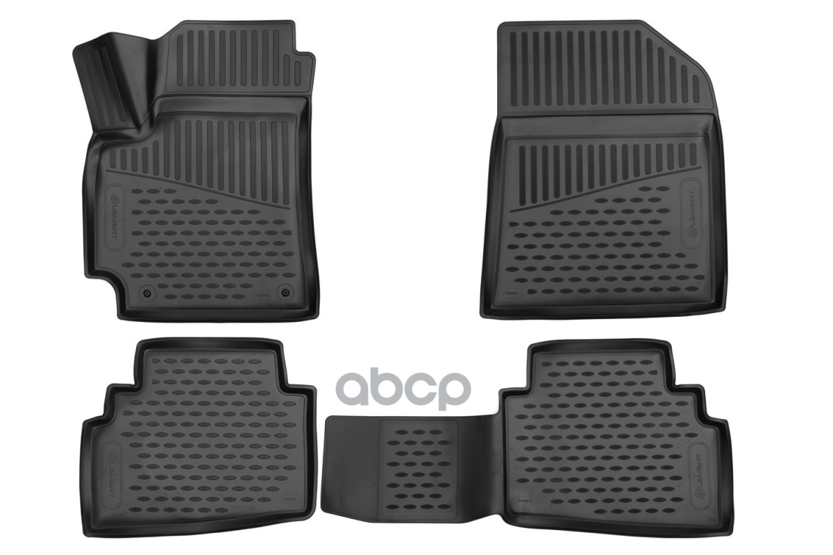 Коврики 3D в салон для KIA Seltos, 2WD/4WD, 2020- кроссовер, 4шт. (полиуретан) / Киа Селтос ELEMENT арт. ELEMENT3D02441210