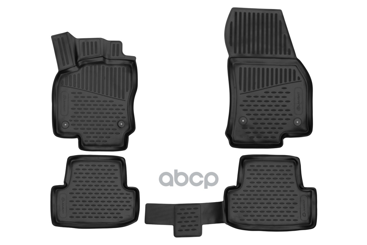 Коврики 3D в салон для SKODA Karoq, Scout 2020- внедорожник, 4шт. (полиуретан) / Шкода Карок ELEMENT арт. ELEMENT3D02444210k