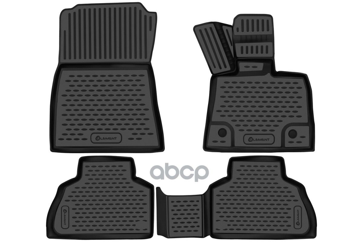 Коврики 3D в салон для BMW X5 2018-н.в., правый руль, Австралия, 4шт. (полиуретан) / БМВ Х5 ELEMENT арт. ELEMENT3D02466210k