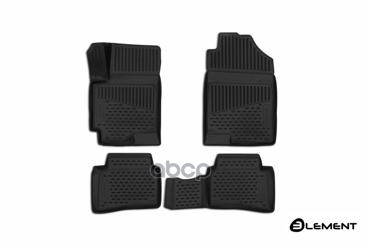 Коврики 3D в салон для HYUNDAI Solaris, 2017-, Comfort / Solaris KRS 2024 - /Solaris HS 2024-, 4 шт. (полиуретан) / Хендай Со...