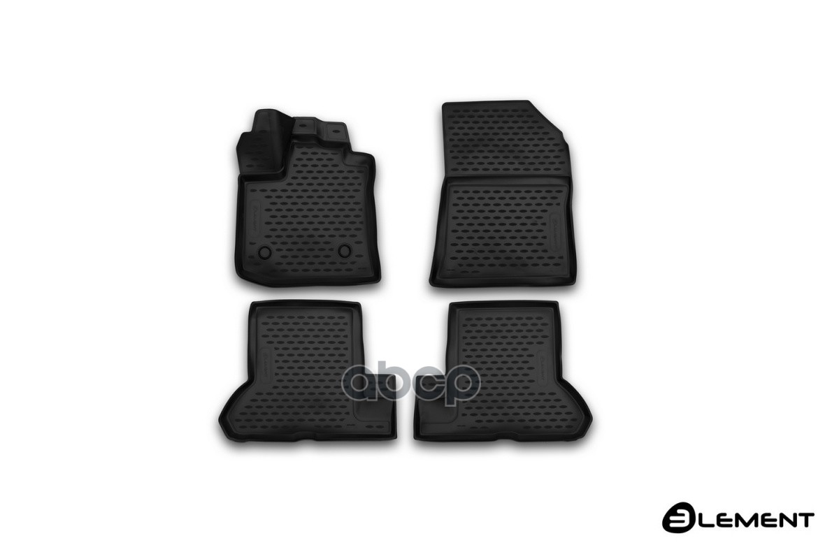 Коврики 3D в салон RENAULT Dokker, 2018-, 4 шт. (полиуретан) / Рено Доккер ELEMENT арт. ELEMENT3D4153210k