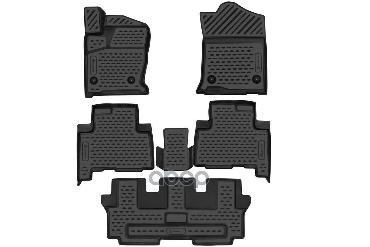 Коврики 3D в салон HAVAL H9, 2015-, 5 шт. (полиуретан) / Хавал Н9 ELEMENT арт. ELEMENT3D9903210k
