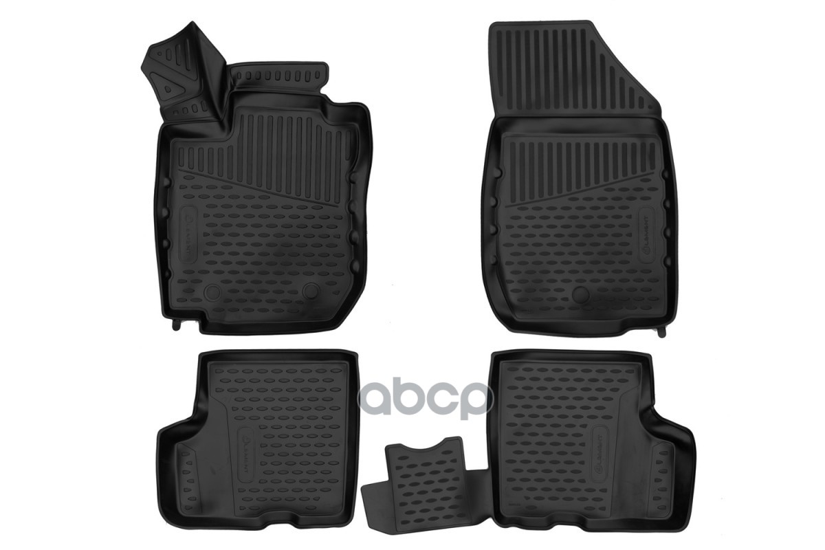 Коврики 3D в салон для LADA (ВАЗ) Largus 2021-, 5 мест, 4шт. (полиуретан) / Лада Ларгус ELEMENT арт. ELEMENT3DA0N121210k