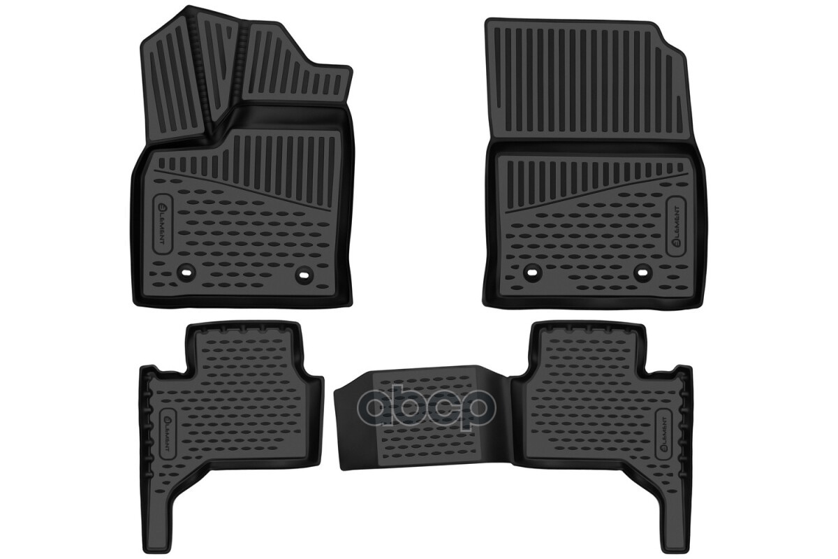 Коврики 3D в салон для LEXUS LX 600, 2021-, Внед, цельные сид. 2 ряда, 5 мест, 4шт. (полиуретан) / Лексус ЛХ ELEMENT арт. ELE...