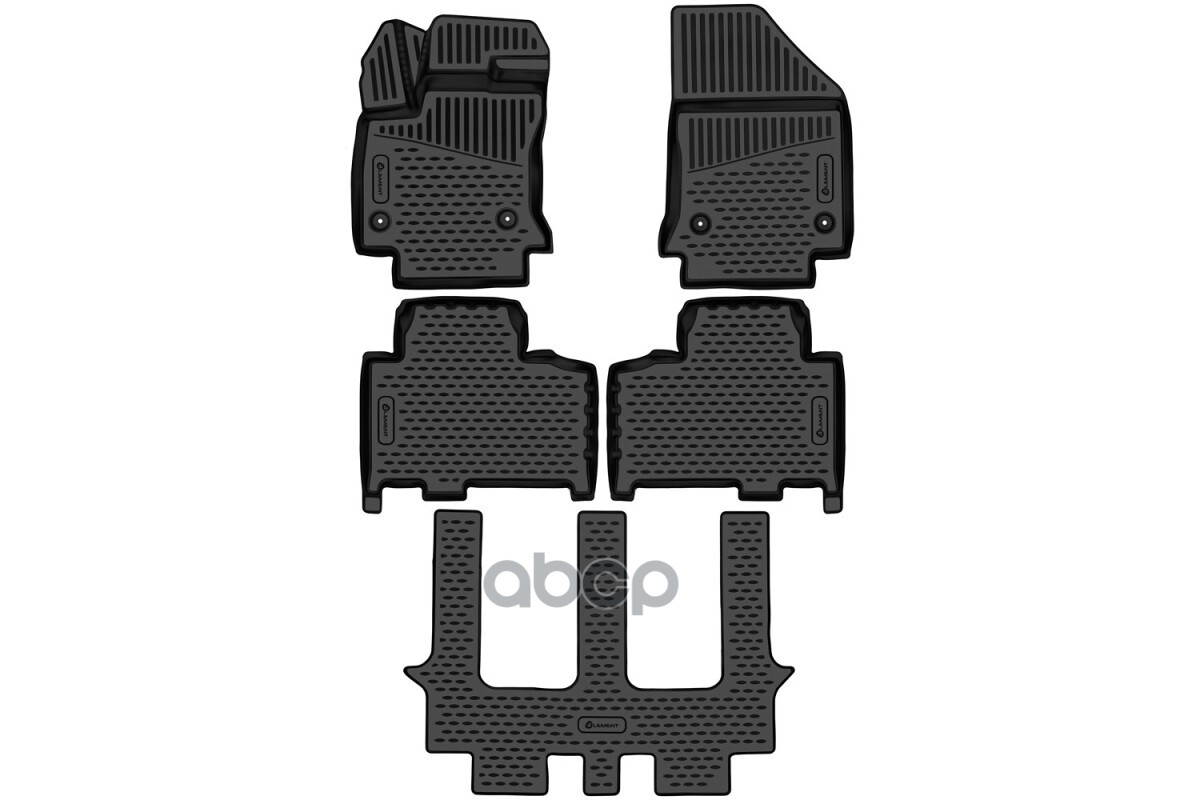 Коврики 3D в салон для GEELY Okavango 2020-, Внедорожник 5 дв., 5шт. (полиуретан) / Джили Окаванго ELEMENT арт. ELEMENT3DA702...