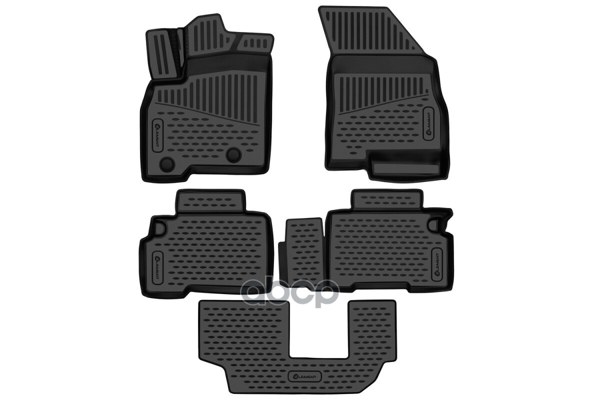 Коврики 3D в салон для CHERY TIGGO 8 Pro E+ 2023 - 5шт. (полиуретан) / Черри Тигго 8 Про Е ELEMENT арт. ELEMENT3DAN0576210k