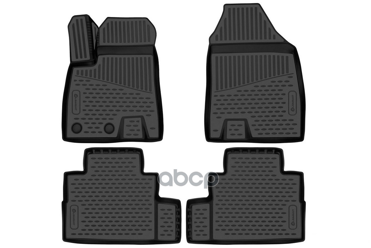 Коврики 3D в салон для JETOUR Dashing 2022- 4шт. (полиуретан) / Джитур Дашинг ELEMENT арт. ELEMENT3DAN0578210k