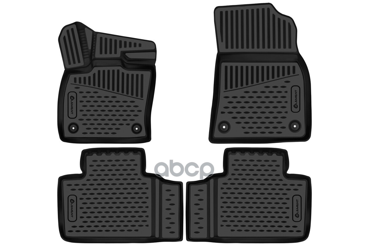 Коврики 3D в салон для GEELY Atlas (II (FX11)), 2023-, 2WD, Внедорожник, 5 дв. 4шт. (полиуретан) / Джили Атлас ELEMENT арт. E...