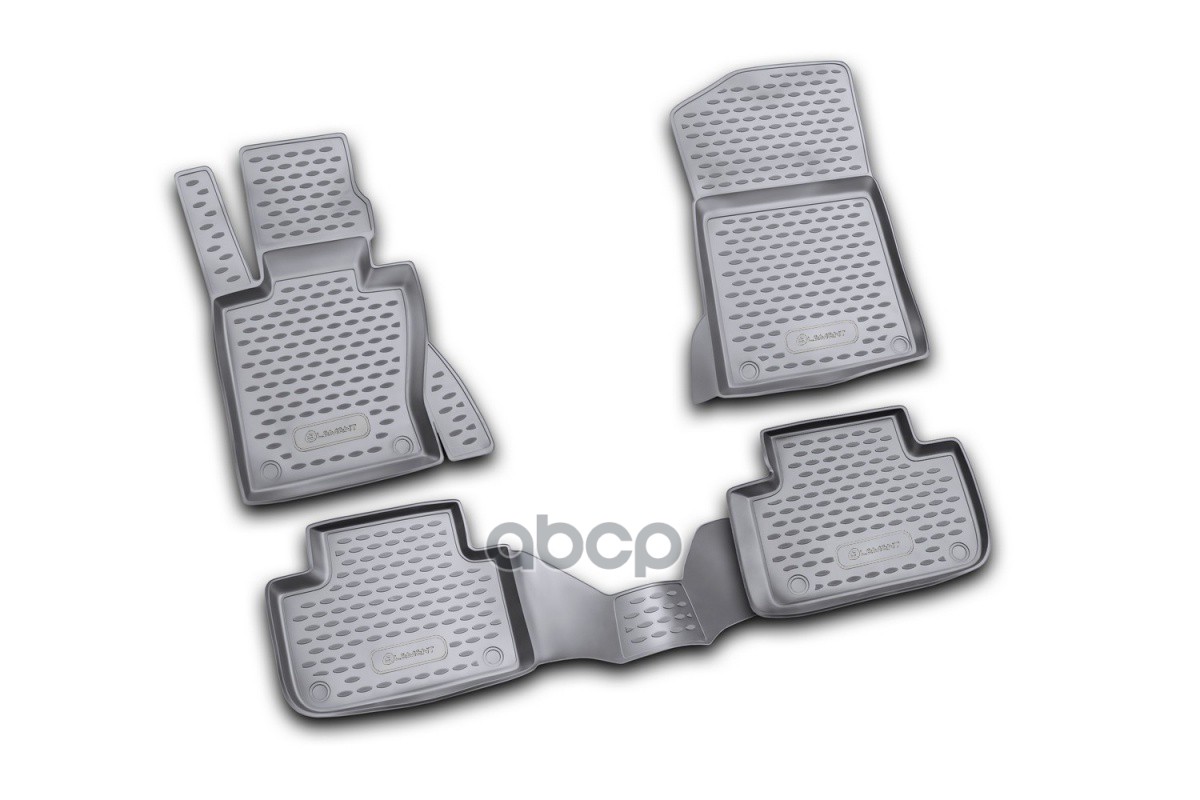 Коврики в салон BMW X3 (E83), 2003-2006, 2006-2010, 4 шт. (полиуретан) / БМВ Х3 ELEMENT арт. NLC.05.16.210