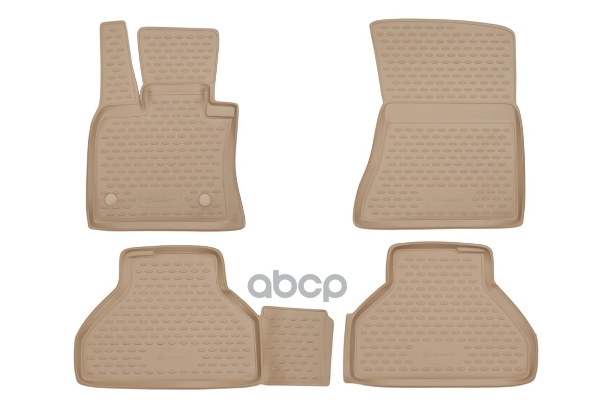 Коврики в салон подходят для BMW X5 E70, 2007-2013, 4 шт. (полиуретан, бежевые) / БМВ Х5 ELEMENT арт. NLC.05.17.212