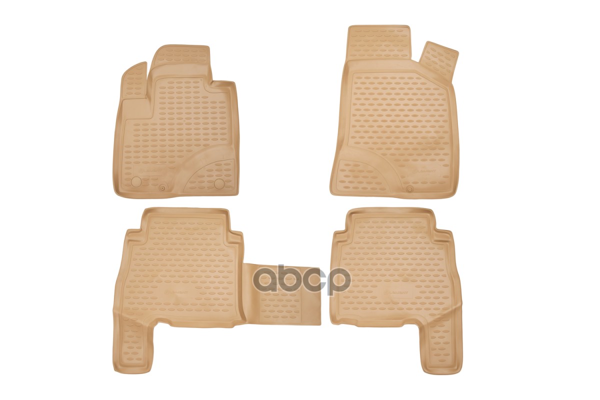 Коврики В Салон Hyundai Santa Fe 2006-2010, 4 Шт. (Полиуретан, Бежевые) / Хендай Санта Фе ELEMENT арт. NLC.20.18.212k