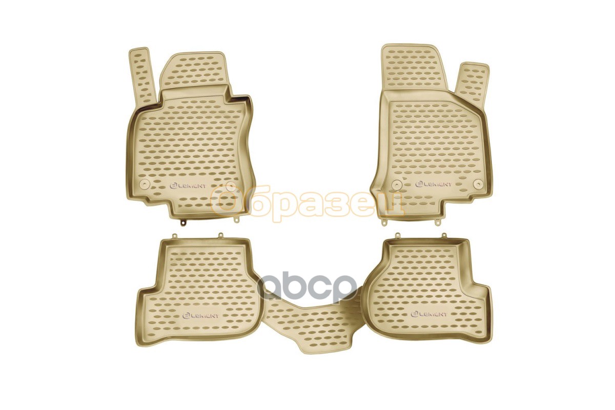 Коврики В Салон Hyundai Genesis 2008-2013, 4 Шт. (Полиуретан, Бежевые) / Хендай Генезис ELEMENT арт. NLC.20.31.212k
