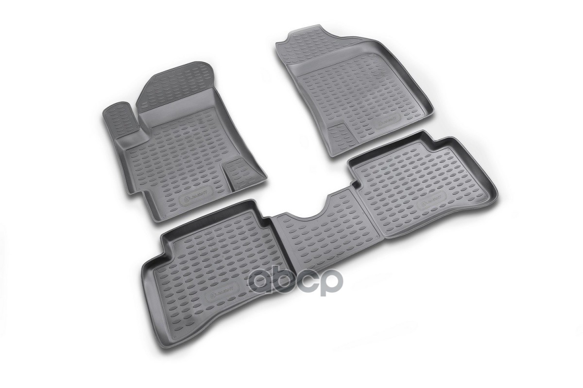 Коврики в салон подходят для KIA Rio (II, IIp) 2005-2011, 4 шт. (полиуретан) / Киа Рио ELEMENT арт. NLC.25.02.210