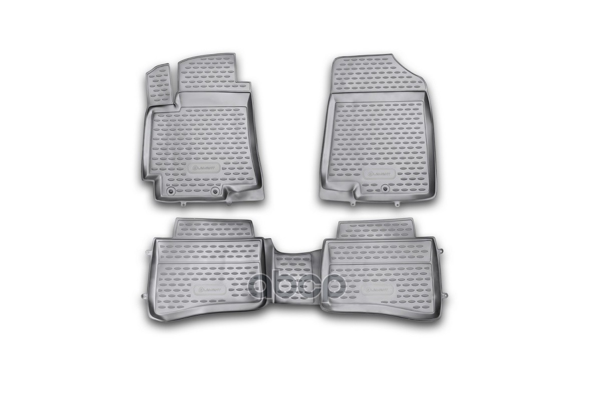 Коврики в салон для KIA Rio (III, IIIr), 2011-2017, 4 шт. (полиуретан) / Киа Рио ELEMENT арт. NLC.25.38.210h