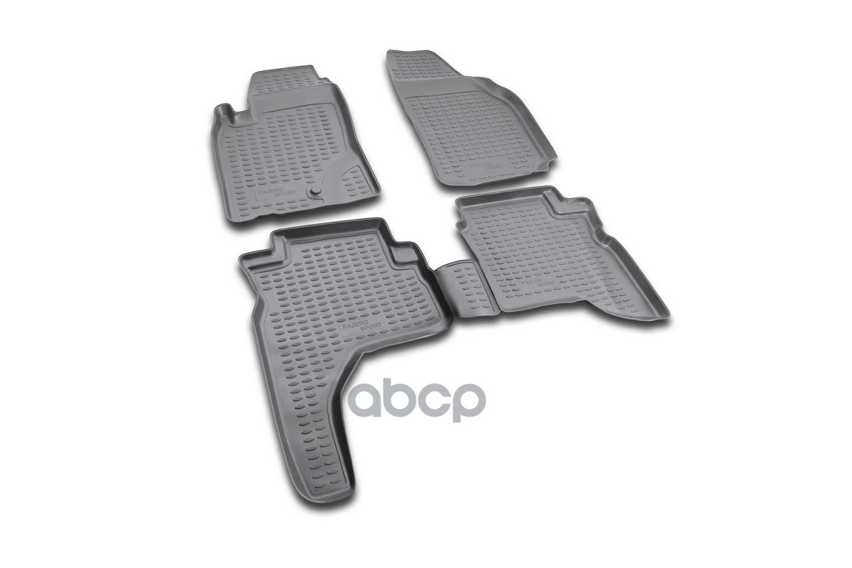 Коврики в салон MITSUBISHI Pajero Sport 1997-2008, 4 шт. (полиуретан) / Митсубиси Паджеро спорт ELEMENT арт. NLC.35.07.210