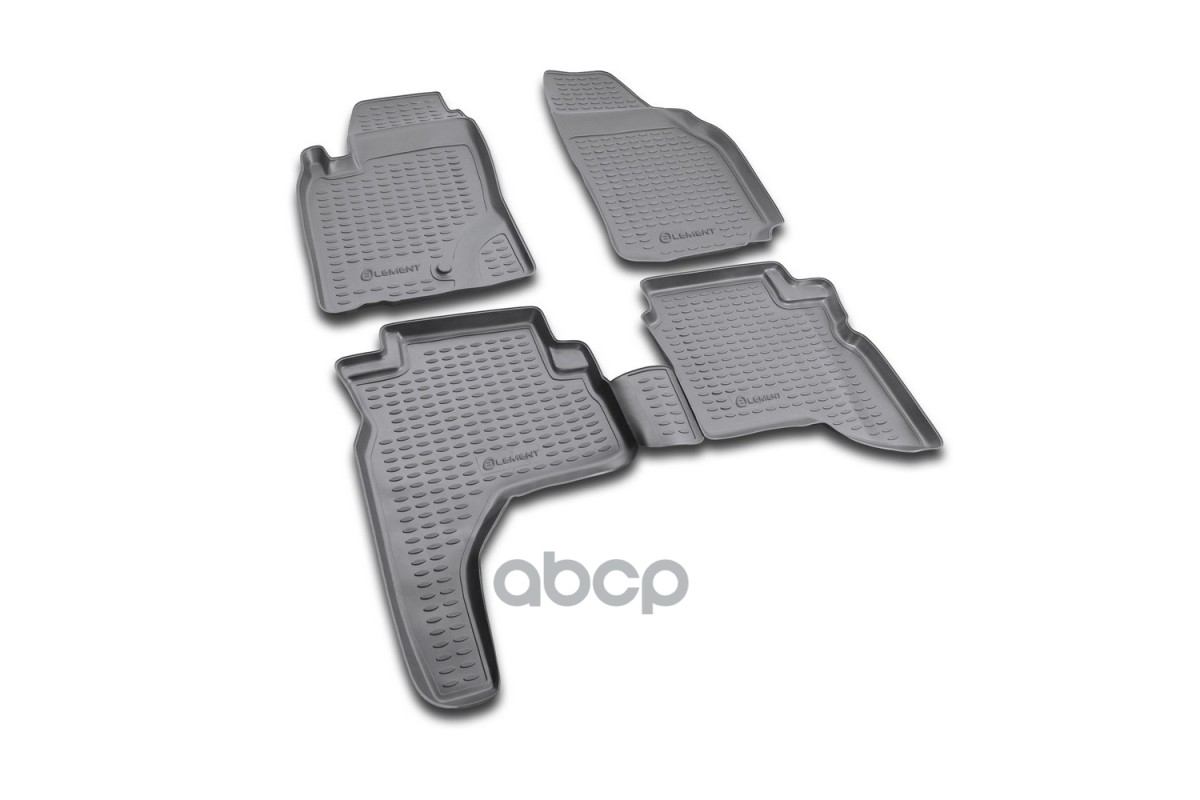Коврики В Салон Mitsubishi Pajero Sport 1997-2008, 4 Шт. (Полиуретан, Серые) / Митсубиси Паджеро Спорт ELEMENT арт. NLC.35.07...