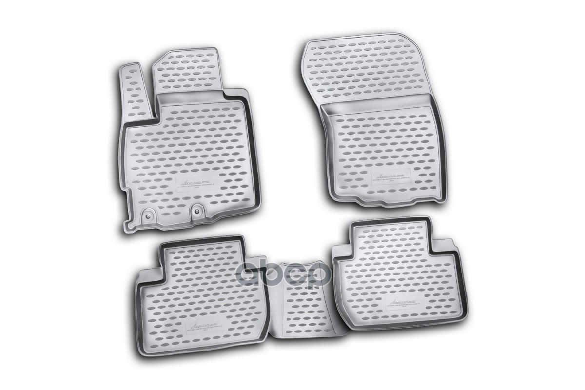 Коврики в салон MITSUBISHI Outlander XL 2010-, 4 шт. (полиуретан) / Митсубиси Аутлендер ELEMENT арт. NLC.35.23.210