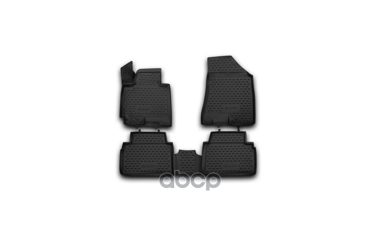 Коврики 3D в салон для KIA Sportage (III, IIIr), 2010-2016, 4 шт. (полиуретан) / Киа Спорта / Киа Спортаж ELEMENT арт. NLC.3D...