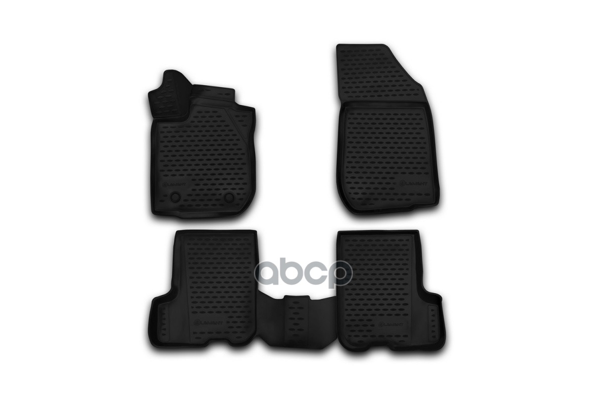 Коврики 3D в салон RENAULT Sandero/Sandero Stepway, 2014-, 4 шт. (полиуретан) / Рено Сандеро ELEMENT арт. NLC.3D.41.32.210k