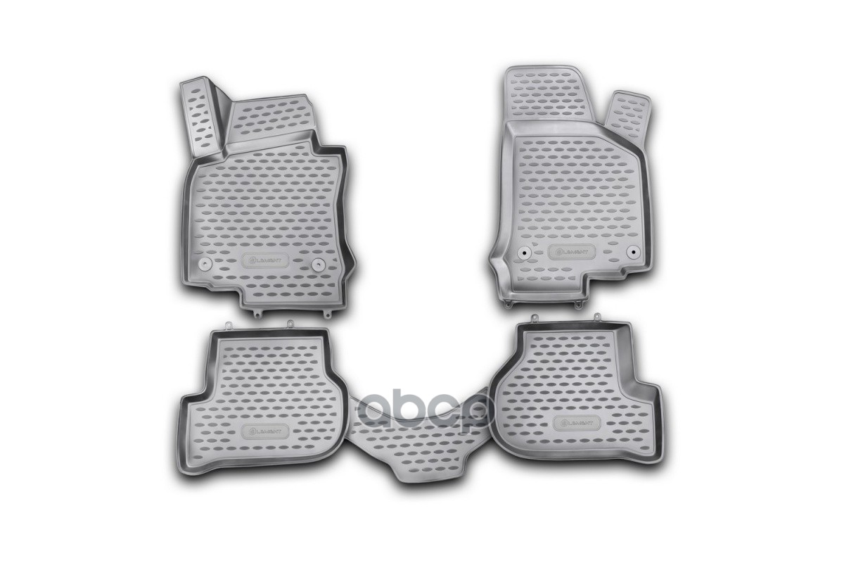 Коврики 3D в салон VW Golf VI 04/2009-, 4 шт. (полиуретан) / Фольксваген Гольф ELEMENT арт. NLC.3D.51.26.210kh