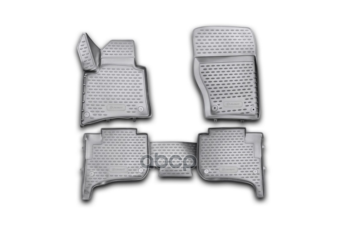 Коврики 3D в салон VW Touareg II 2010-2015, 2015-03/2018, 2-х зонный климат-контроль, 4 шт. (полиуретан) / Фольксваген Туарег...