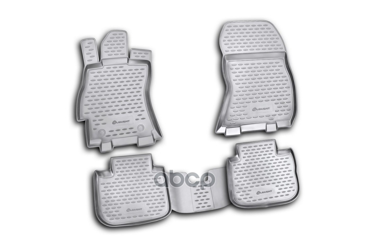 Коврики в салон SUBARU Outback 01/2010-2014, 4 шт. (полиуретан) / Субару Аутбек ELEMENT арт. NLC.46.10.210k