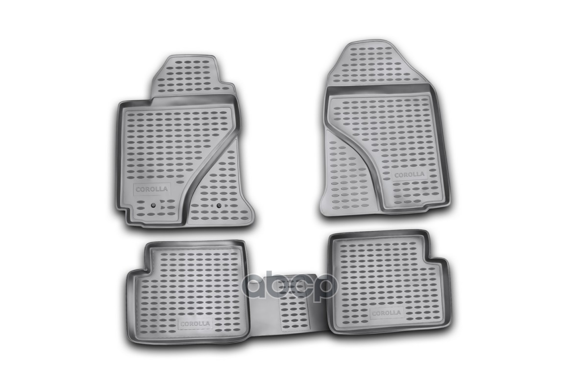 Коврики В Салон Toyota Corolla 06/2002-2007, 4 Шт. (Полиуретан, Серые) / Тойота Королла ELEMENT арт. NLC.48.03.211k