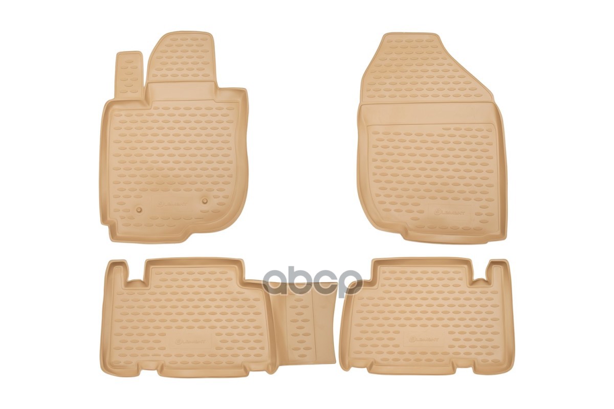 Коврики в салон TOYOTA RAV4 long 01/2006-, 4 шт. (полиуретан, бежевые) / Тойота Рав 4 ELEMENT арт. NLC.48.18.212