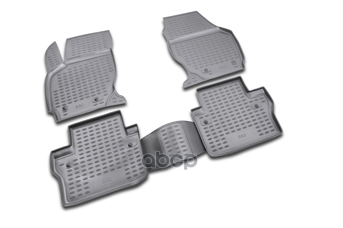 Коврики В Салон Volvo S80 2006-, 4 Шт. (Полиуретан, Серые) / Вольво С80 ELEMENT арт. NLC.50.05.211