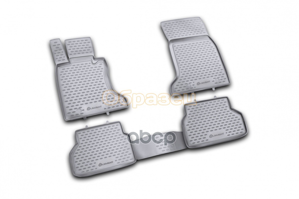 Коврики В Салон Vw Golf Iv 1998-2004, 4 Шт. (Полиуретан, Серые) / Фольксваген Гольф ELEMENT арт. NLC.51.04.211k