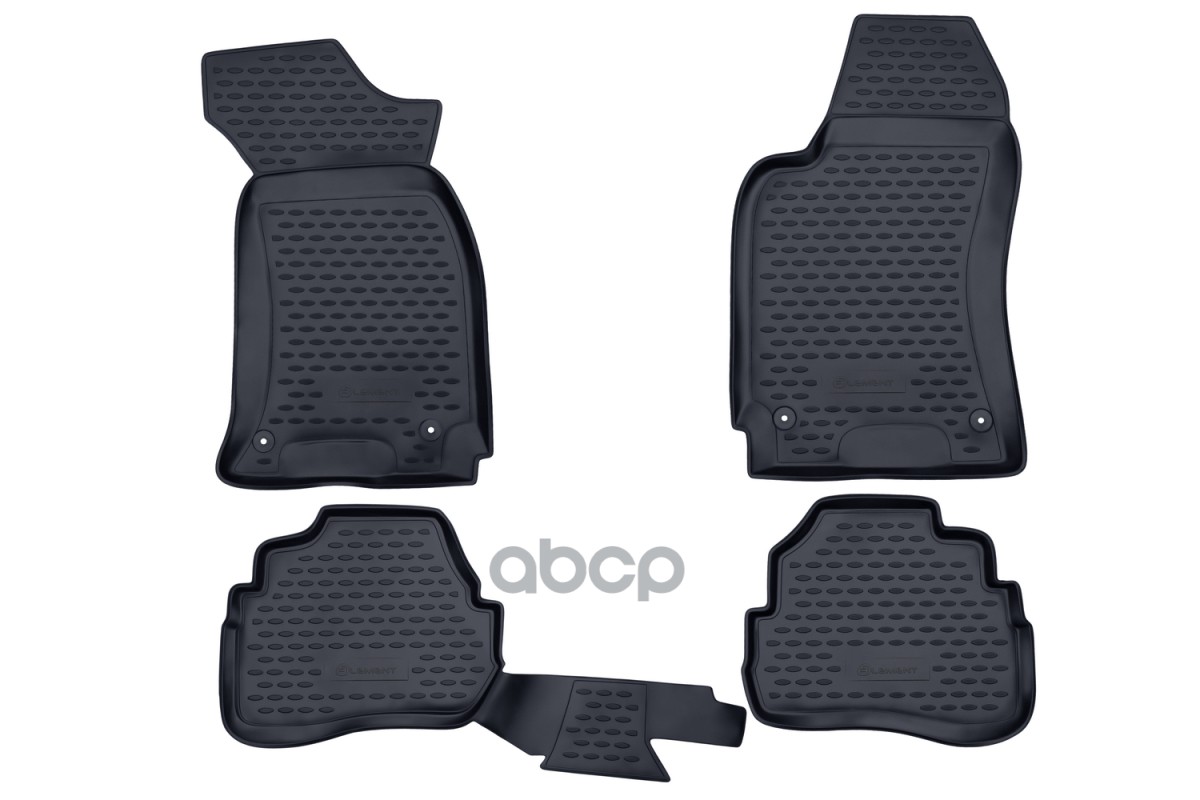 Коврики в салон VW Passat B5, 1996-2005, 4 шт. (полиуретан, серые) / Фольксваген Пассат ELEMENT арт. NLC.51.09.211k