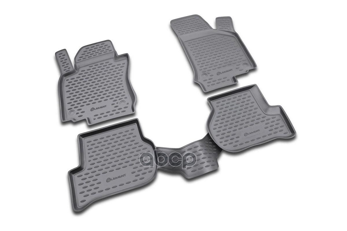 Коврики в салон VW Scirocco 04/2009-, 4 шт. (полиуретан) / Фольксваген Сирокко ELEMENT арт. NLC.51.27.210k