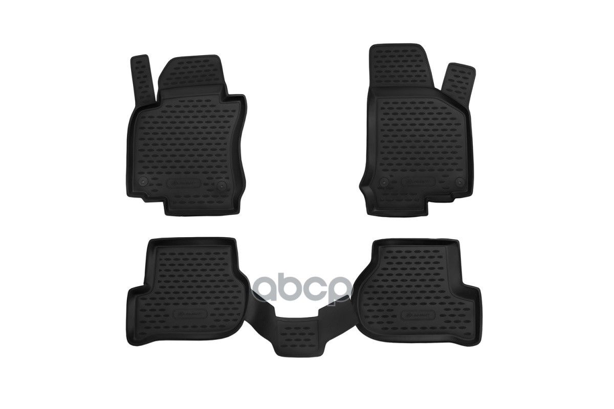 Коврики в салон VW Golf VI 04/2009-, хб., 4 шт., без подлок. (полиуретан) / Фольксваген Гольф ELEMENT арт. NLC.51.29.210k