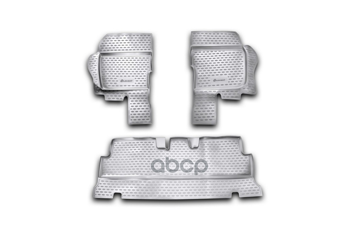 Коврики в салон УАЗ Hunter 2003-, 3 шт. (полиуретан) / Хантер ELEMENT арт. NLC.54.06.210k