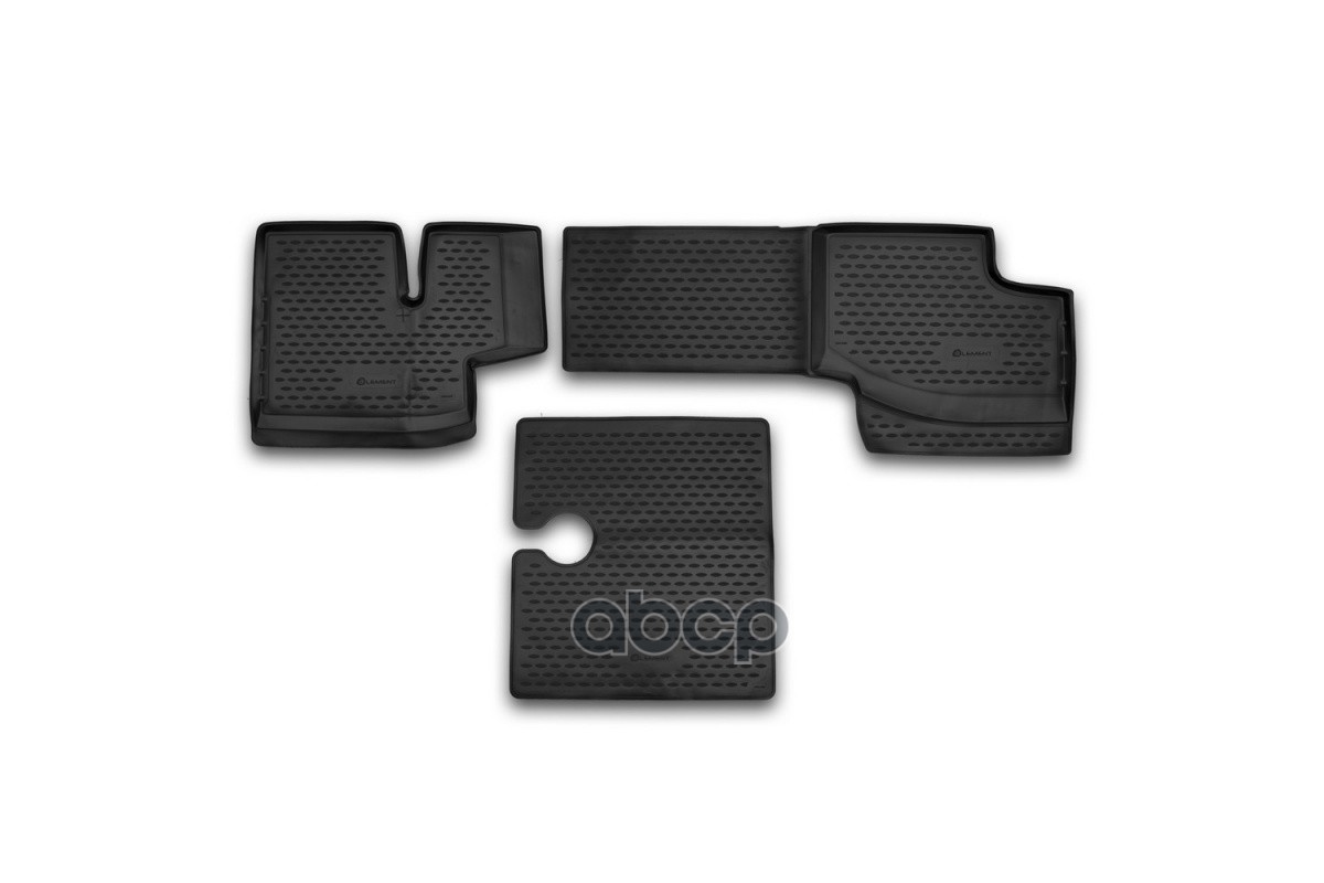 Коврики в салон КАМАЗ 6520, 01/2014-, 3 шт. (полиуретан) ELEMENT арт. NLC.56.03.210