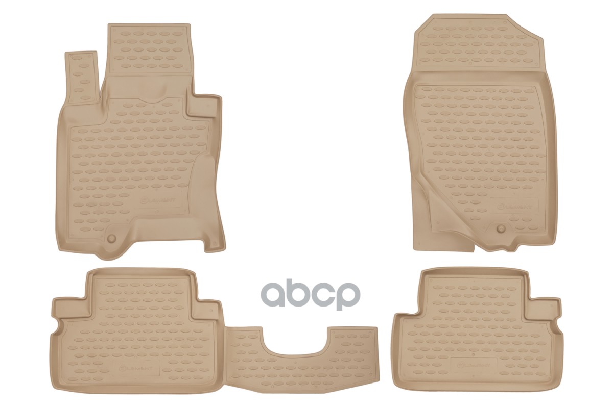 Коврики в салон INFINITI EX35 2008-, 4 шт. (полиуретан, бежевые) / Инфинити ЕХ Джей 50 ELEMENT арт. NLC.76.03.212