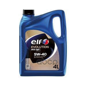 ELF Масло моторное синтетическое ELF EVOLUTION 900 NF 5W-40 4л (10150501) 11060501