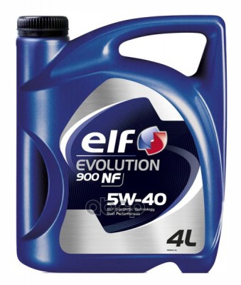 Масло моторное синтетическое ELF EVOLUTION 900 NF 5W-40 4л 196146 ELF арт. 196146